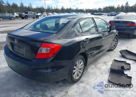 2012 Honda Civic Ex from USA, damaged, VIN 2HGFB2F89CH321887